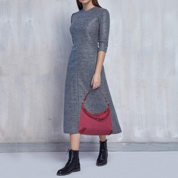 Gucci GG Canvas And Leather Horsebit Hobo Bag Pink - Picture 5 of 13